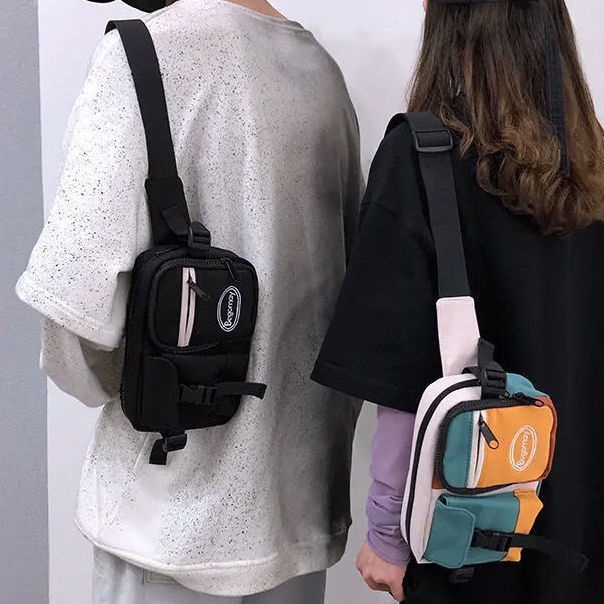 Túi Đeo Chéo Trước Ngực Phong Cách Hip Hop Nhật Bản Cho Nam Và Nữ