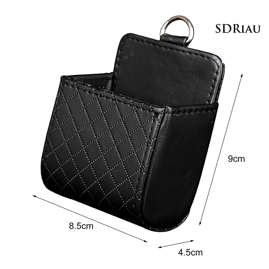 Hộp đựng gắn khe điều hòa xe hơi bằng da sắp xếp gọn gàng tiện dụng