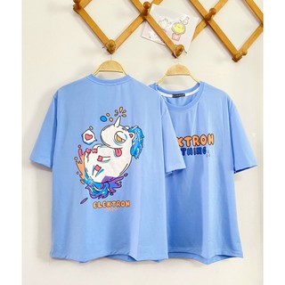 Áo Phông Unisex Lỡ Tay Form Rộng In Unicorn