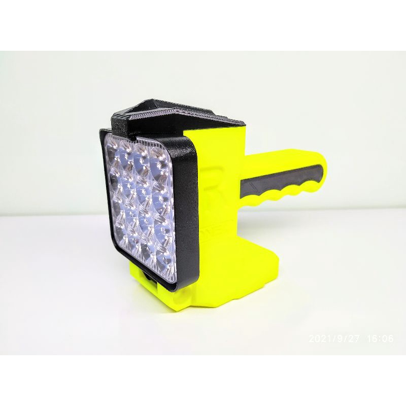 Đèn LED dùng pin RYOBI 18v in 3D (ko bao gồm pin sạc)
