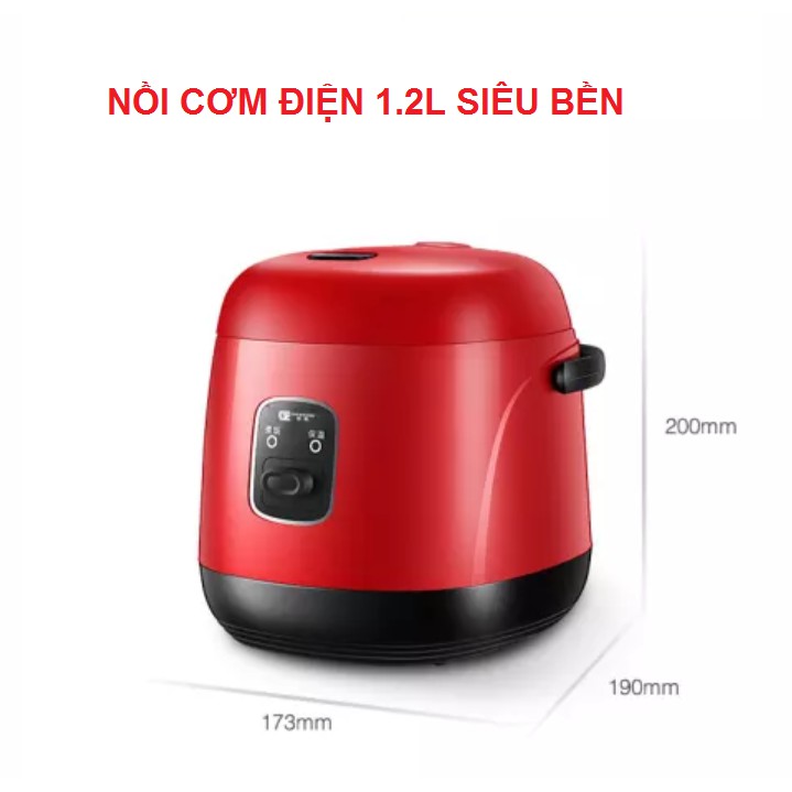 Nồi Cơm Điện Mini, Nồi Nấu Cơm 1.2 Lít Chống Dính 5 lớp Nấu Cơm Ngon Hơn - bảo Hành 6 Tháng