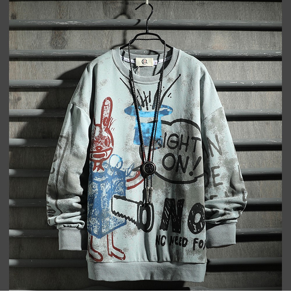 Áo Sweater Nỉ Nam Cổ Tròn Hình In Thỏ Magic Thu Đông Hàn Quốc ZENKODLMEN AO TOP NAM 90000151 | BigBuy360 - bigbuy360.vn