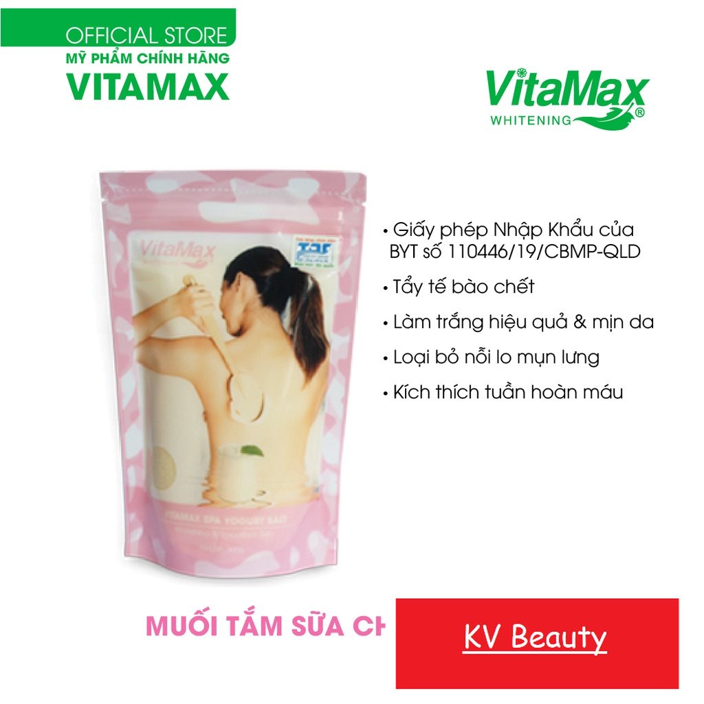 [CHÍNH HÃNG] MUỐI TẮM KHOÁNG SỮA CHUA VITAMAX (Làm trắng và mịn da)- Thái Lan
