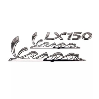 🍀 🍀Bộ 3 tem logo nổi Vespa LX150 dán xe🍀 🍀