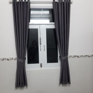 combo cây và rèm voan