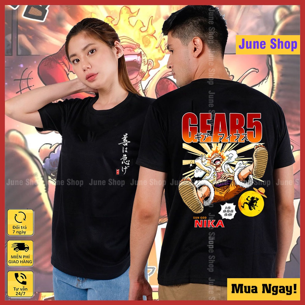 Áo One Piece Luffy Gear 5, Áo Anime Đảo Hải Tặc siêu chất, giá tốt nhất