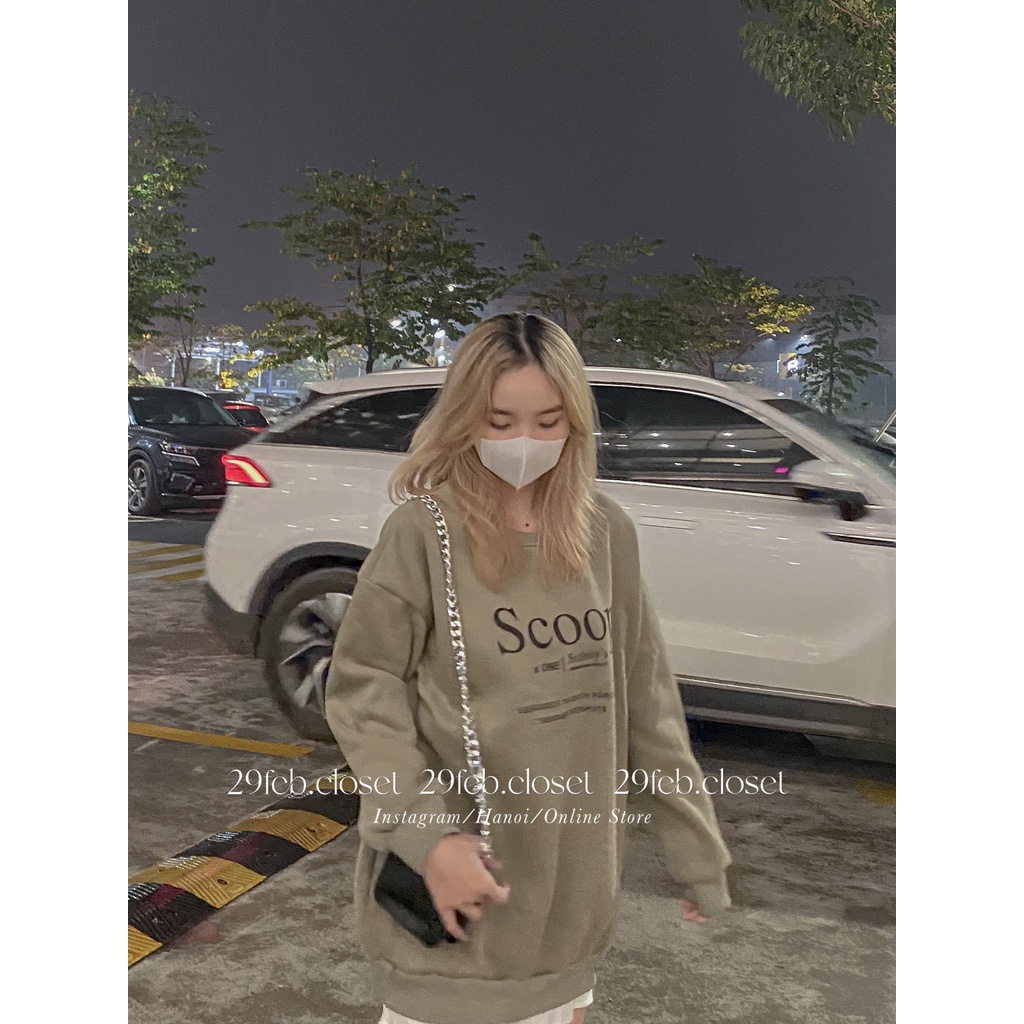 [Ảnh thật/Video] Áo sweater nỉ bông oversize thêu Morning tag 3158, mặc đôi nam nữ - 29feb.closet | BigBuy360 - bigbuy360.vn