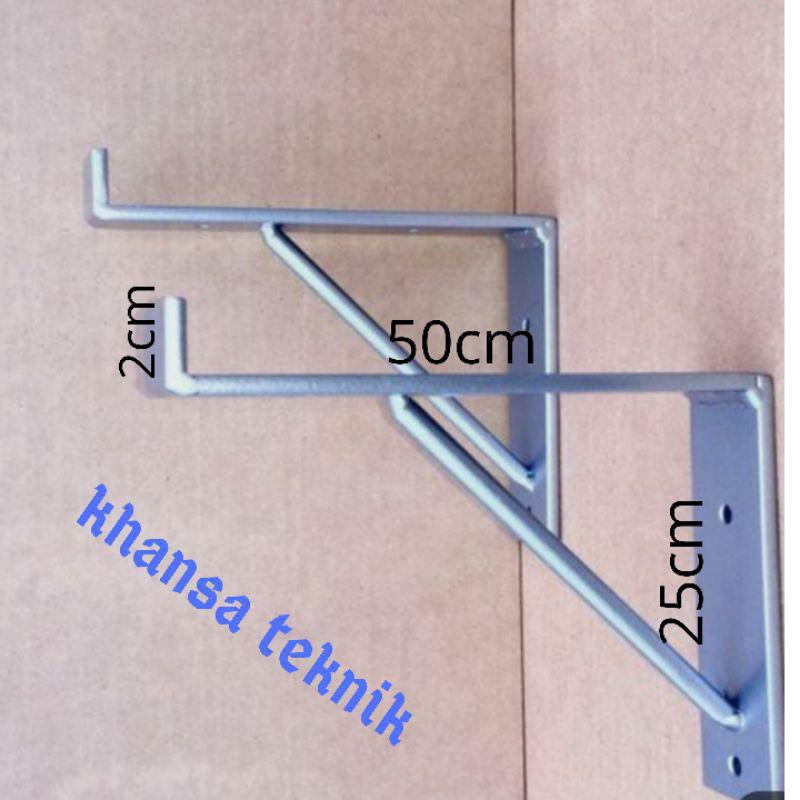 Giá Đỡ Kệ Sắt Hình Chữ L Gắn Tường Tiện Dụng