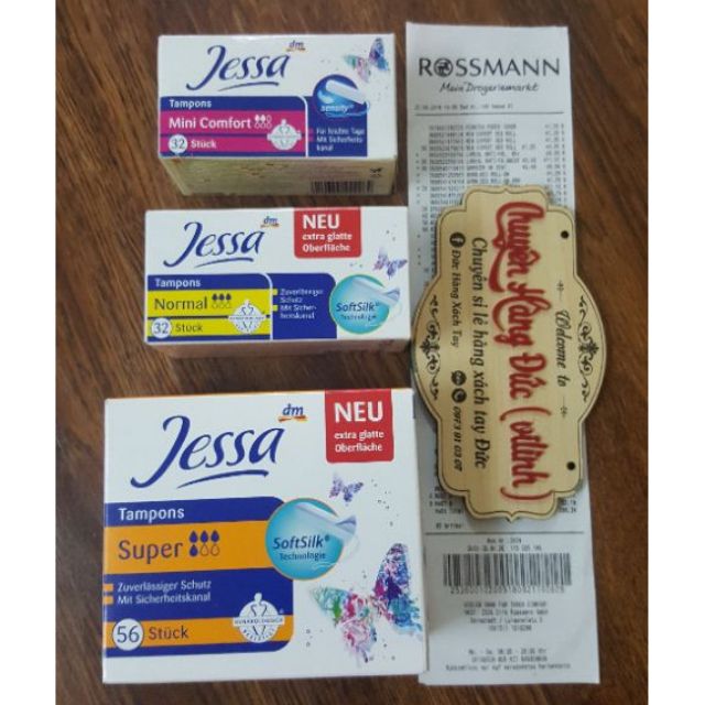 Băng vệ sinh Tampon Jessa Facelle Đức ( kèm Bill ảnh cuối)