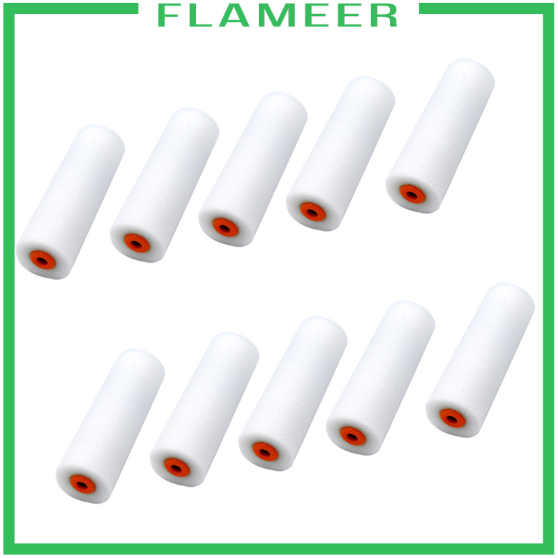 [FLAMEER]10 xPaint Foam Paint Roller Sleeves Painting Decorating 10cm Sponge Roller#2