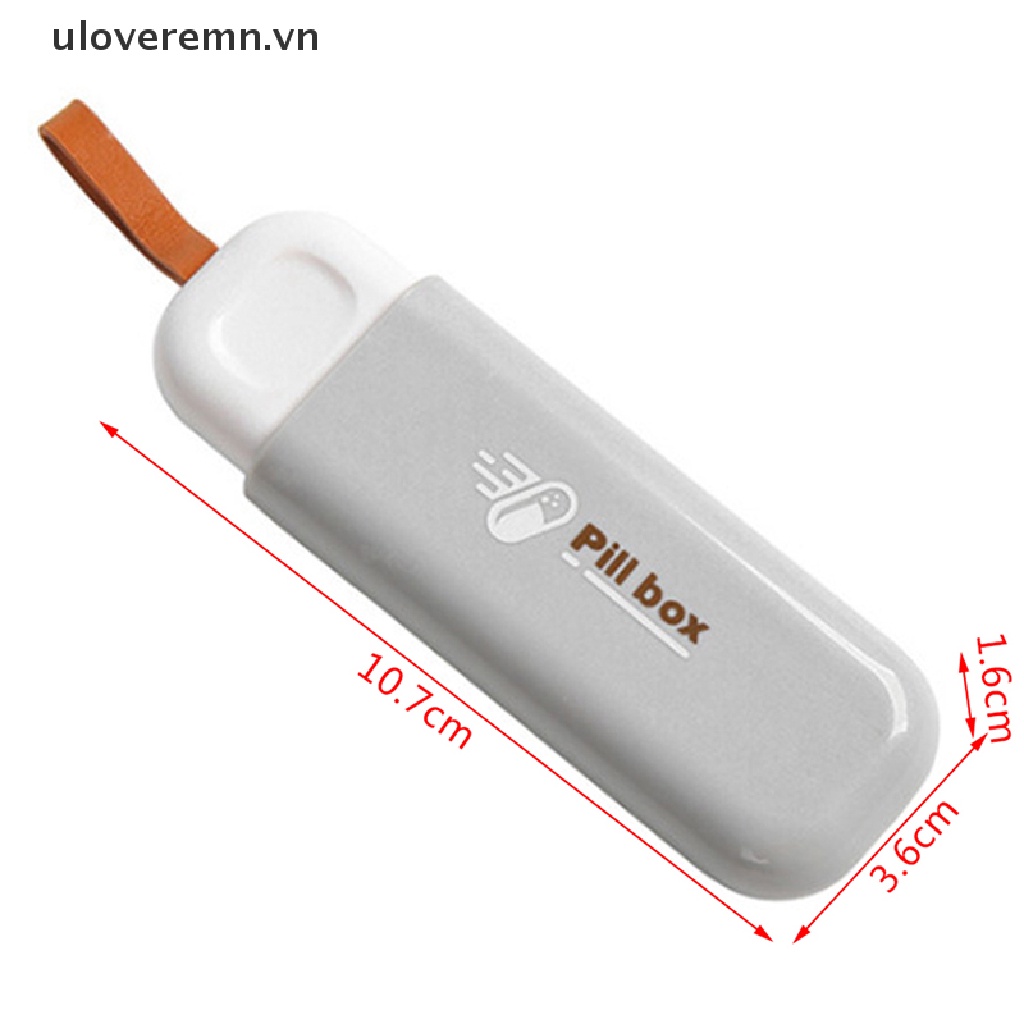Hộp Đựng Thuốc 3 Ngăn Mini Dễ Dàng Mang Theo Cho Các Hoạt Động Ngoài Trời