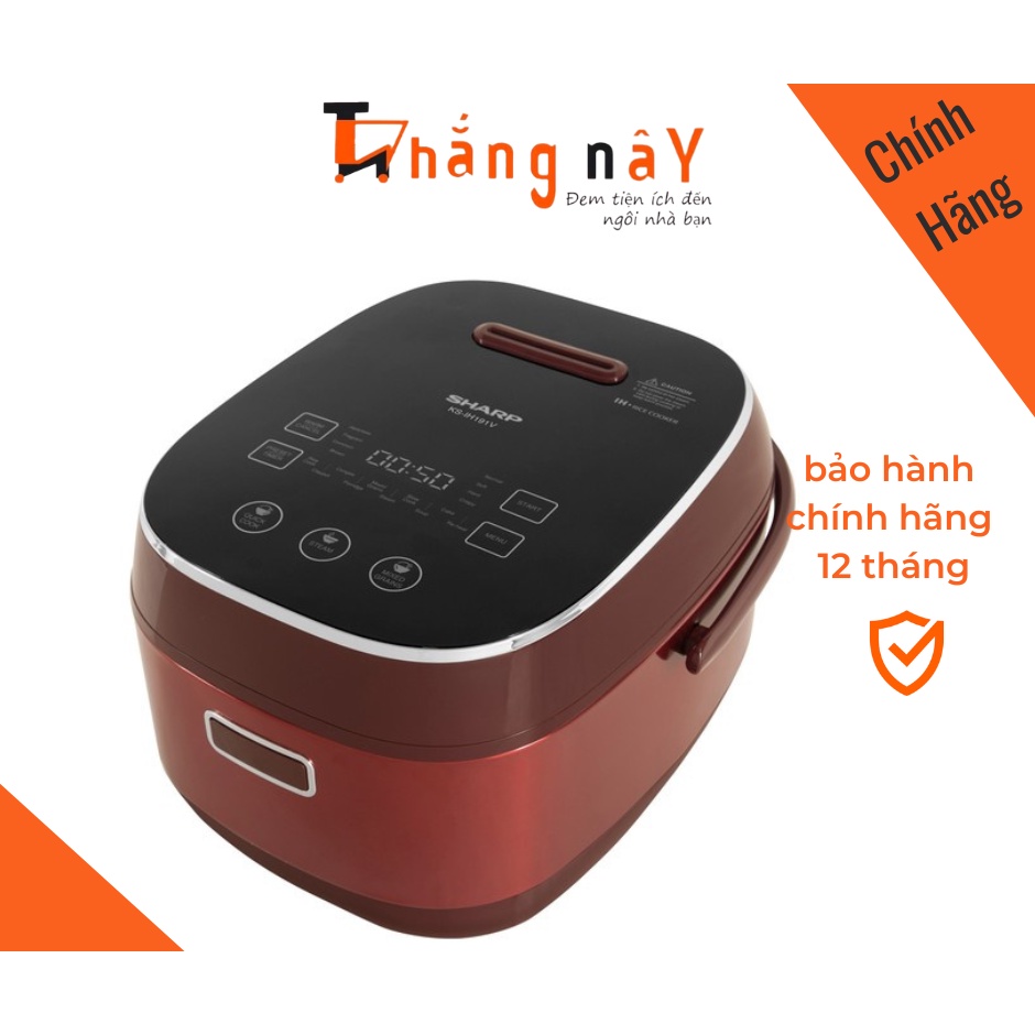 Nồi cơm điện cao tần Sharp KS-IH191V-BK 1,8 lít - Hàng chính hãng