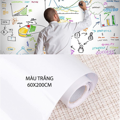 BẢNG DÁN TƯỜNG BẰNG NHỰA PVC LOẠI 60X200CM, 60x100CM (CÓ MÀU ĐEN, Trắng, xanh)