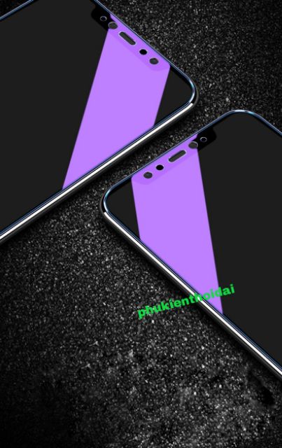 Cường lực Xiaomi Mi 8SE / Mi 8 / Mi 9 / Mi 9SE tím chống tia UV hại mắt  Mi 8 SE