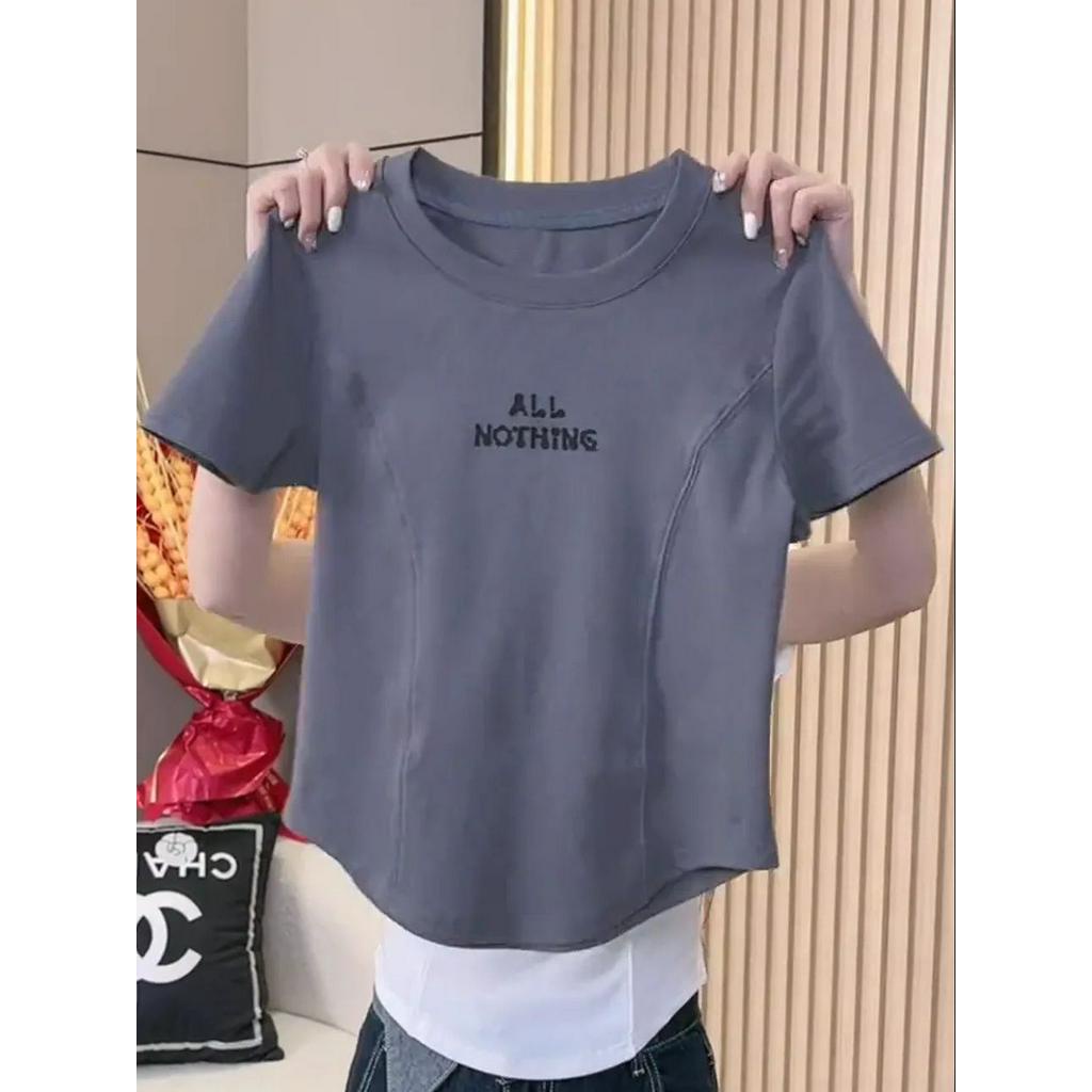 Null áo phông áo thun nữ croptop baby tee Thời trang hàn quốc A29J1SN