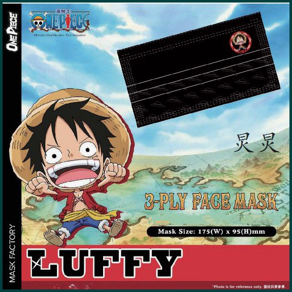 Set 5/10/30 Khẩu Trang 3 Lớp Họa Tiết Luffy/sanji/zoro/nami Cho Người Lớn