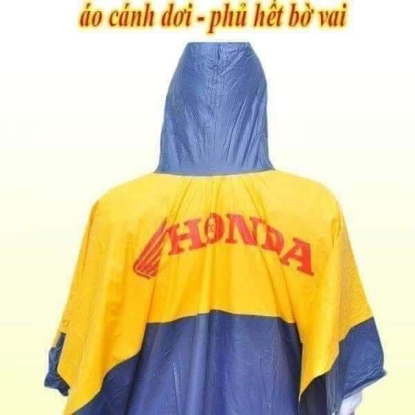 Áo mưa cánh dơi Honda nhựa PVC