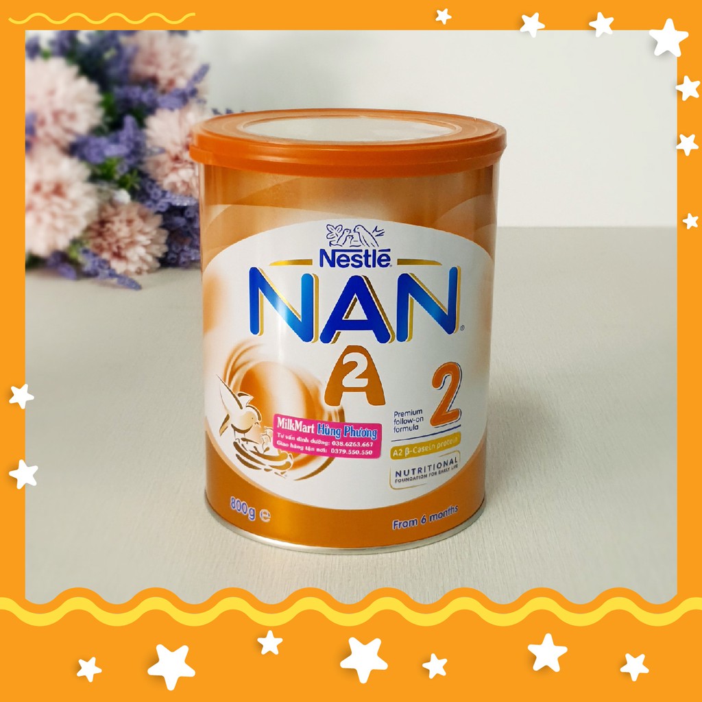 Sữa NAN A2 Nội Địa Úc đủ số 1,2,3 - 800gr (lon)