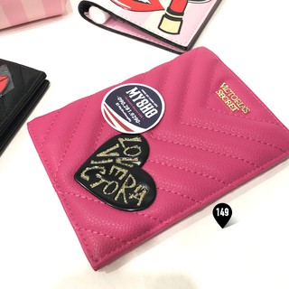 [149] Ví đựng Passport siêu cute, Hồng Đậm, trái tim VS