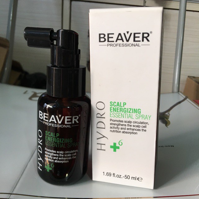 XỊT DƯỠNG DA ĐẦU CHỐNG RỤNG VÀ KÍCH THÍCH MỌC TÓC BEAVER +6 DẠNG CHAI 50ml