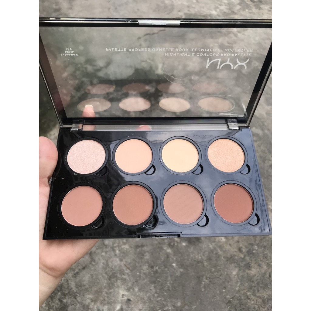 Bảng khối 8 ô NYX Highlight & Contour Pro Palette