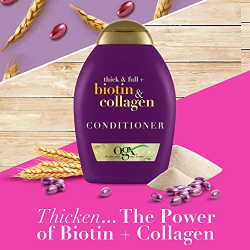 Dầu Xả Kích Thích Mọc Tóc OGX Thick &amp; Full Biotin &amp; Collagen Conditioner 385ml