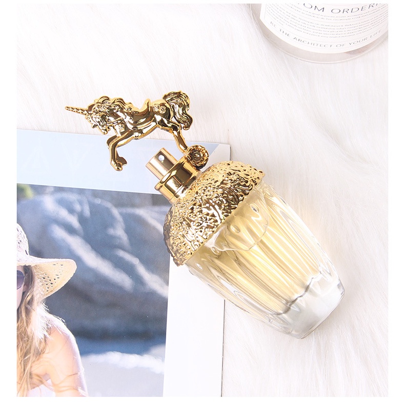 Nước Hoa tiktok 80ml Hình Kỳ Lân Dạng Cát Chảy Xinh Xắn Cho Nữ