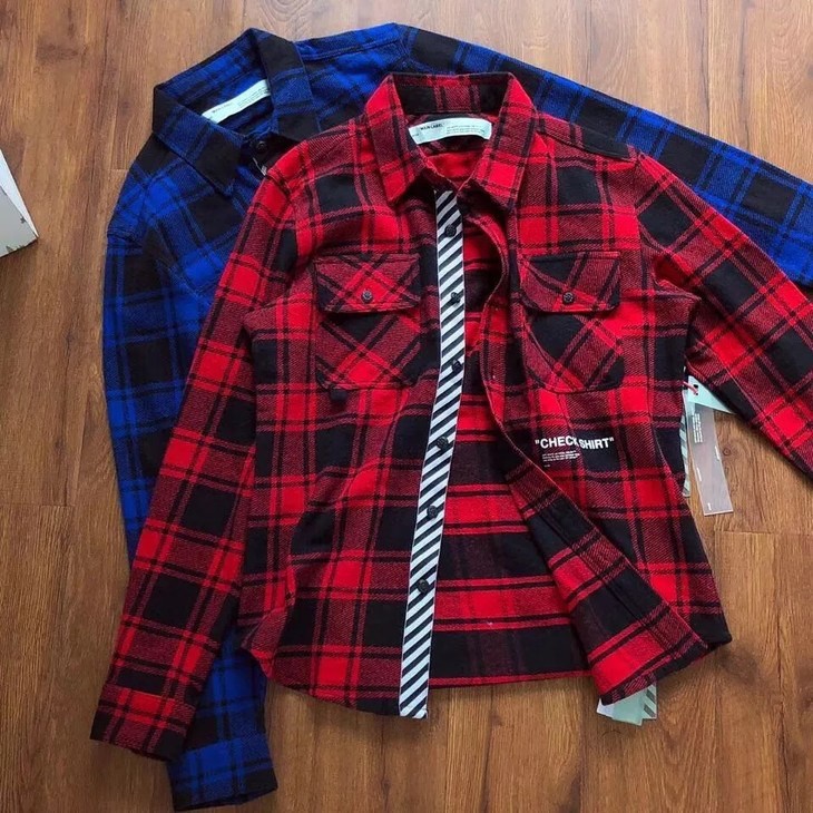 [🔥SALE][⚡️Full Tag] Áo Sơ Mi Nam Nữ Off White Quote Flannel