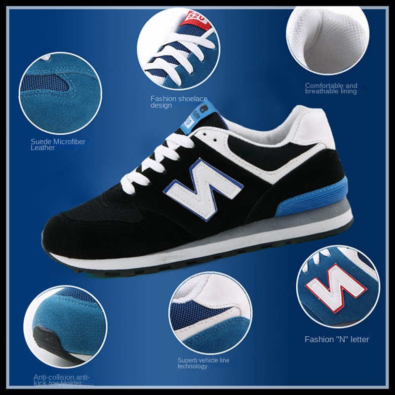 Giày Thể Thao Chạy Bộ Chống Trượt Thoáng Khí Phong Cách Hàn Quốc Cho Nam Và Nữ