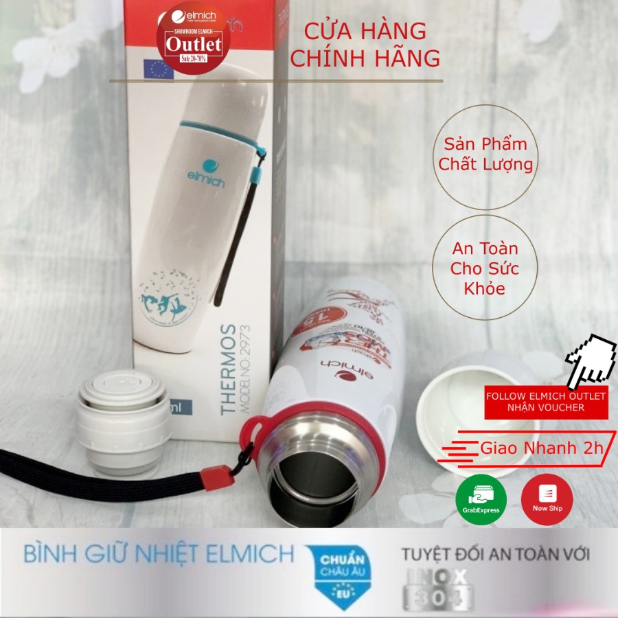 Bình Giữ Nhiệt Inox 304 Nóng 8h Lạnh 12h ELMICH El2973 500ml