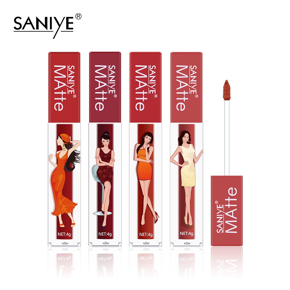 Son Môi Tint Mềm Mại Dưỡng Ẩm Chống Nước SANIYE L1180 4g