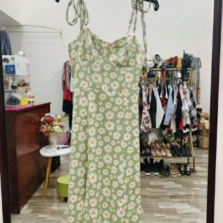 Đầm 2 dây hoa cúc