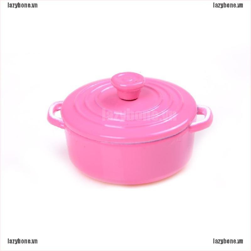 Mô Hình Nồi Nấu Ăn Nhiều Màu Sắc Tỉ Lệ 1 / 12 Trang Trí Nhà Búp Bê
