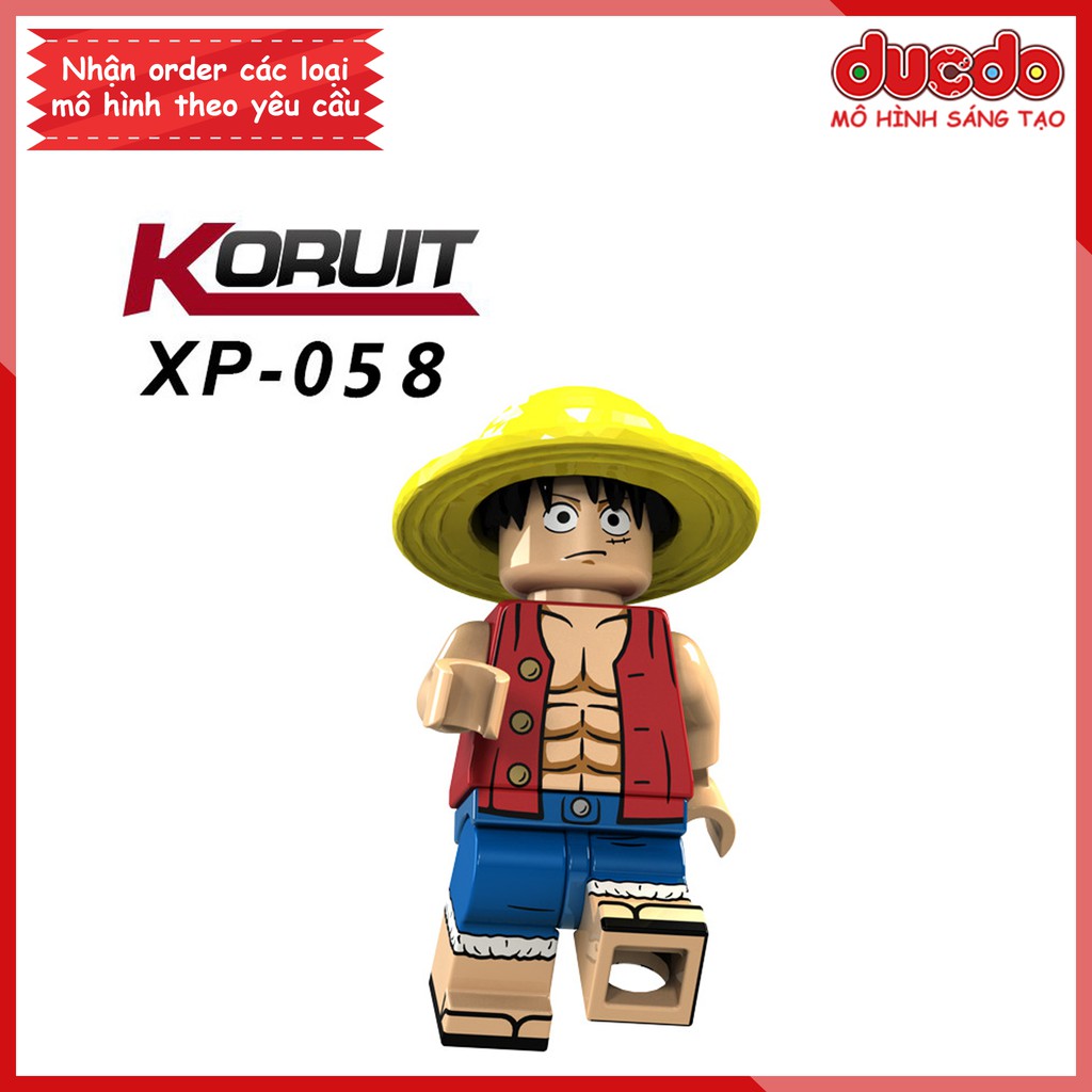 Minifigures Đảo hải tặc Sanji, Frank, Luffy, Sakazuki, Edward, D.Garp - Đồ chơi Lắp ghép Mini One Piece Koiruit KT1008