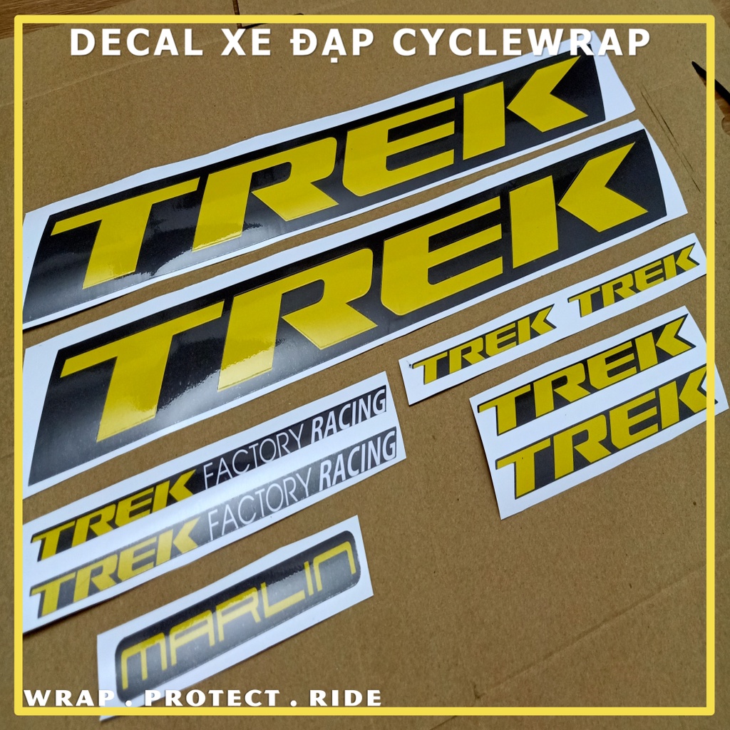 Tem decal dán sườn xe đạp TREK MARLIN 7 2021 | Frame decal | CycleWrap
