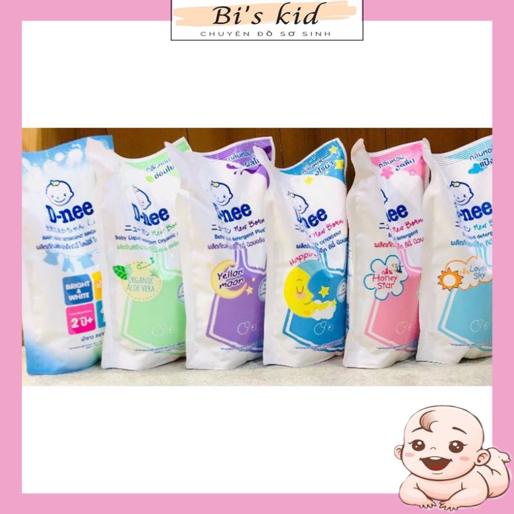 Nước giặt xả DNEE newborn , giặt quần áo sơ sinh an toàn cho em bé túi