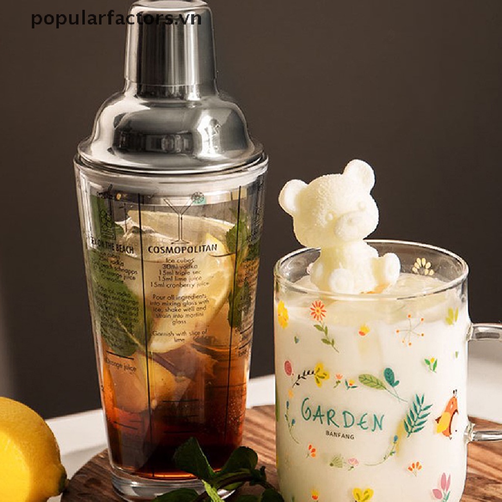 [Phổ Biến] Khuôn Silicon Làm Đá 3D Nổi Hình Gấu Hoạt Hình Nhanh Khô Và Dễ Chịu [VN]