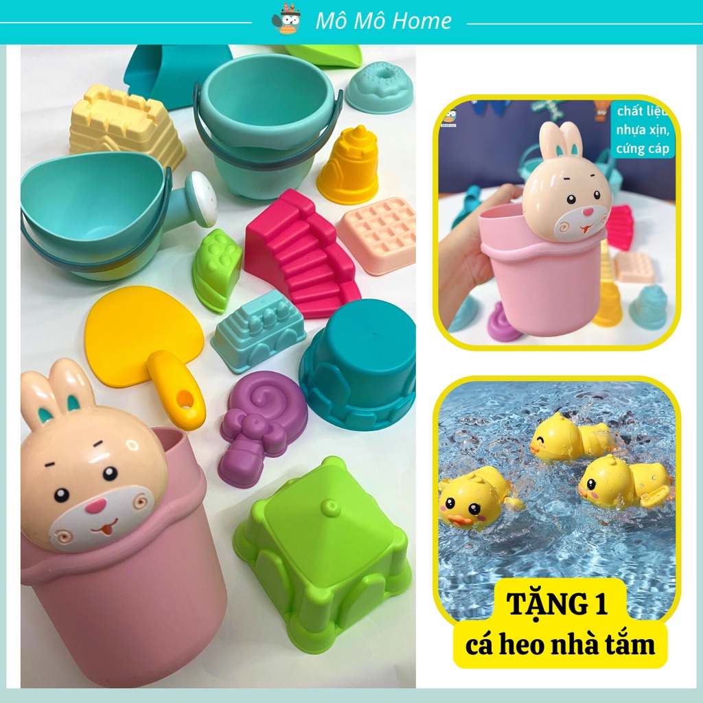Đồ Chơi Xúc Cát, bộ đồ chơi đi biển cho bé, Tiện lợi, hàng Cao Cấp