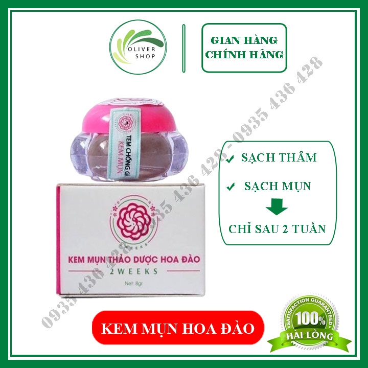 ⚡CHÍNH HÃNG⚡ Khử Mụn Sạch Thâm - Kem Thảo Dược Hoa Đào Chiết Xuất Từ Thiên Nhiên 100%