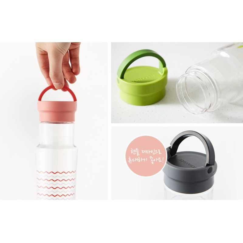 Bình nước nhựa Tritan cao cấp có quai xách 500ml LocknLock ABF692