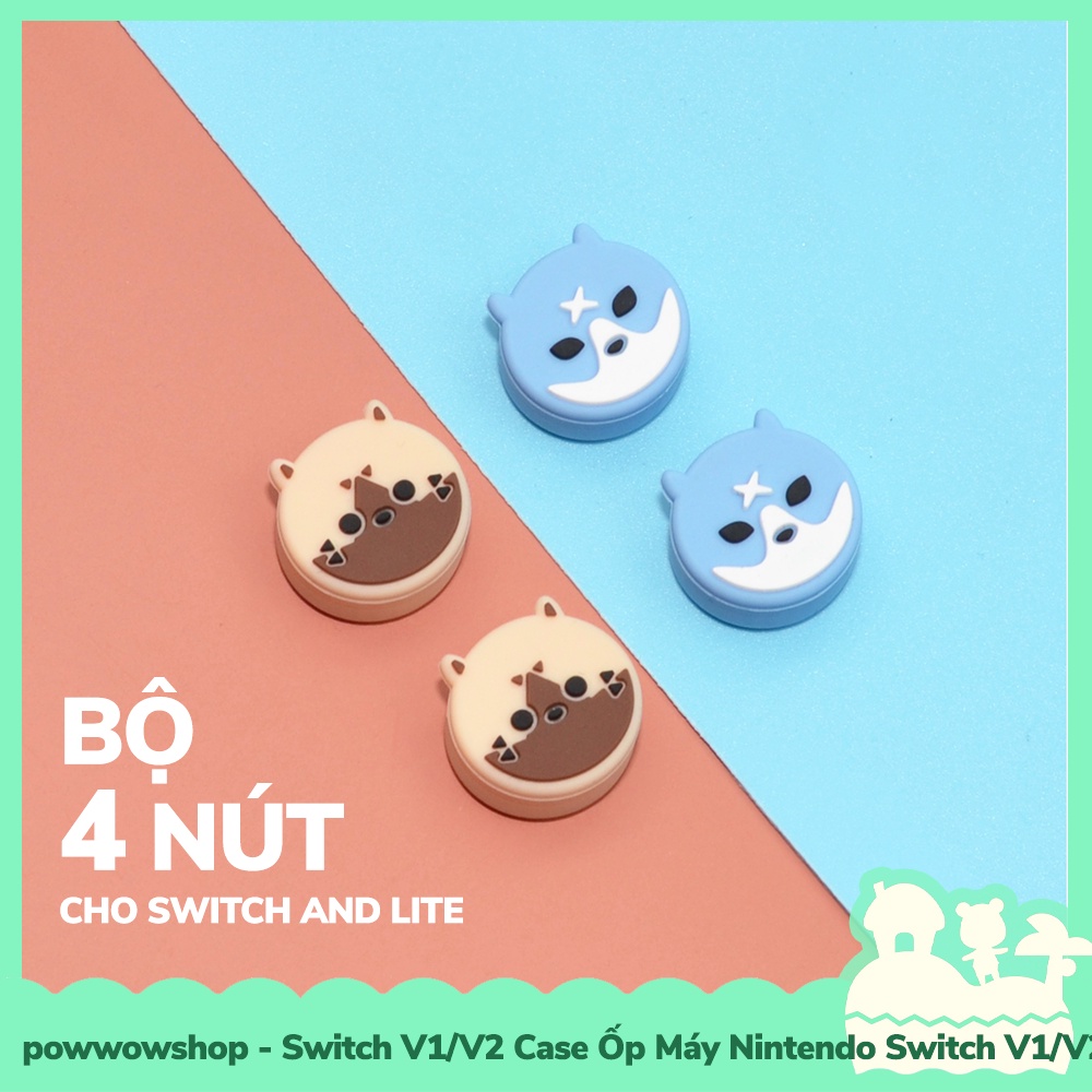 [Sẵn VN - Hỏa Tốc] Case Switch V1/V2 Case Ốp Nhựa ABS Cho Máy Game Nintendo Switch V1/V2 Monster Hunter Pattern Style