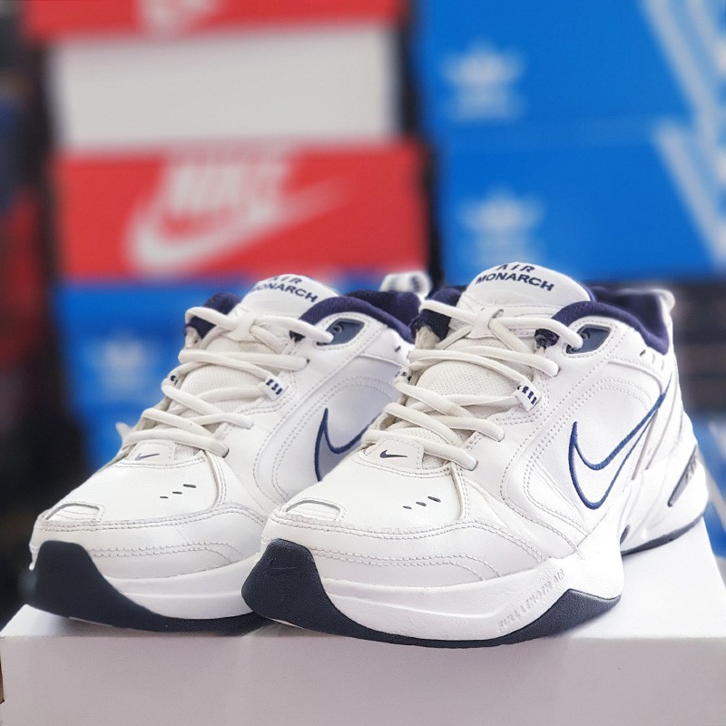 Giày chính hãng Nike Air Monarch trắng, real  2hand