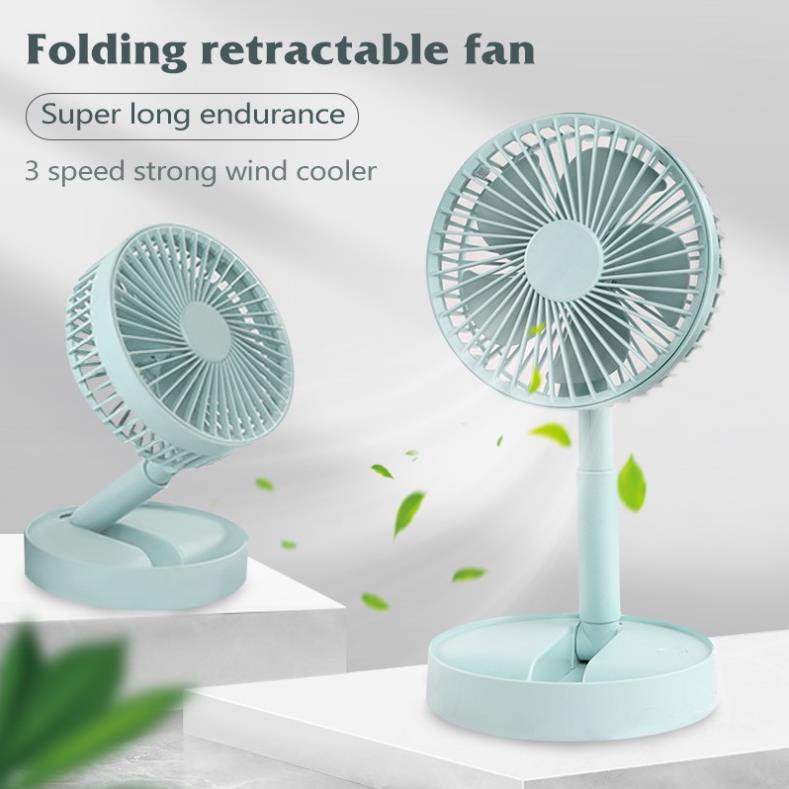 Quạt Sạc Tích Điện Gấp Gọn Usb [Sota] Quạt Mini Để Bàn Hình Trụ Xoay 180 Độ - Folding Usb Fan | WebRaoVat - webraovat.net.vn