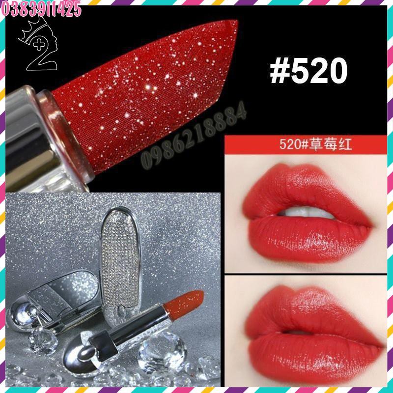 Son lì HOJO Princess đính hạt lấp lánh kèm gương sang chảnh TPP | BigBuy360 - bigbuy360.vn