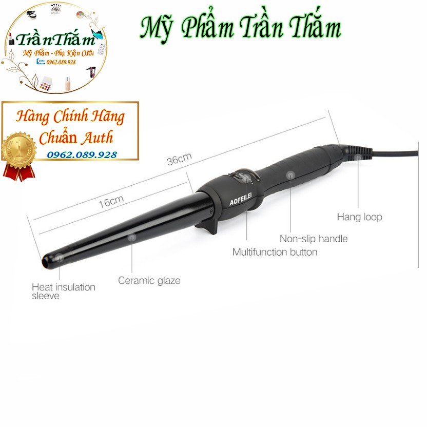 Máy Uốn Tóc Trục Đen , Nóng Nhanh , Uốn Xoan Tóc Cấp Tốc