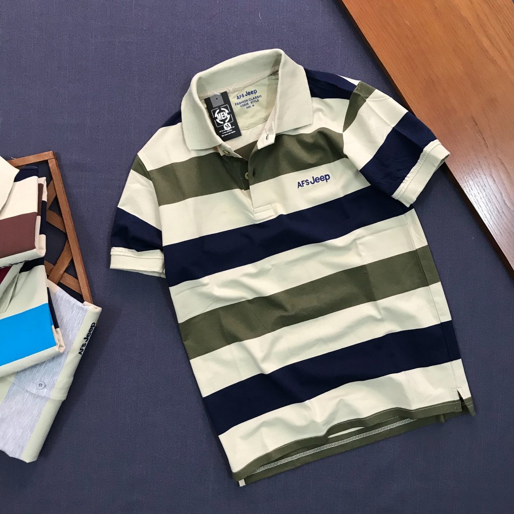 [S01] Áo thun nam cổ trụ vải cotton mịn hai màu trắng đen viền tay và cổ cá tính-M127 | BigBuy360 - bigbuy360.vn