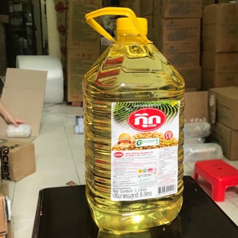 Dầu ăn đậu nành nguyên chất thái lan chai 5L hàng nhập khẩu