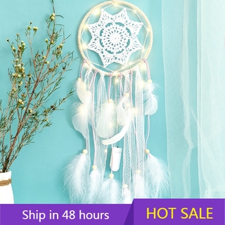 [Bestlife] Đồ trang trí trái tim bé gái Người thừa kế Lông vũ Dreamcatcher Bạn cùng lớp Trang trí nội thất Trang trí tường