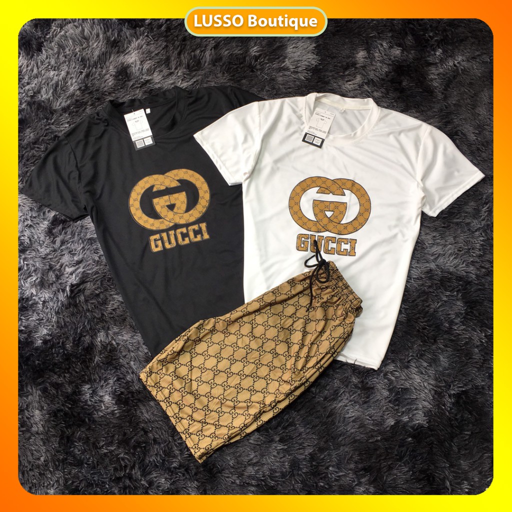 [FREE SHIP] Đồ bộ Nam, bộ quần áo nam mùa hè GC Nâu in 3D in 2 mặt, hàng có BIGSIZE - LUSSO Boutique | BigBuy360 - bigbuy360.vn