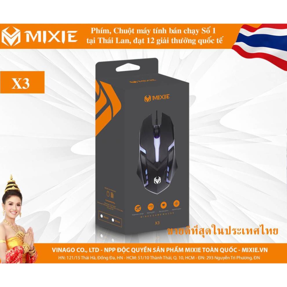 dinhyeulau79 Chuột Game có dây MIXIE X3 Giá Rẻ Ma20s